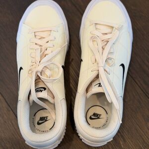 Nike Off-White Sneakers with Black Swoosh